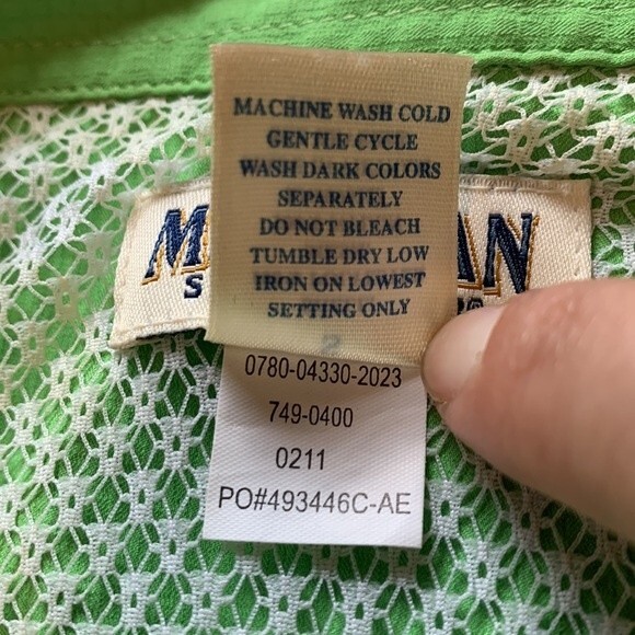 Magellan Sportswear | Green Outdoor Fishing Sleeveless Vented Zip Pockets Top S - Picture 5 of 7